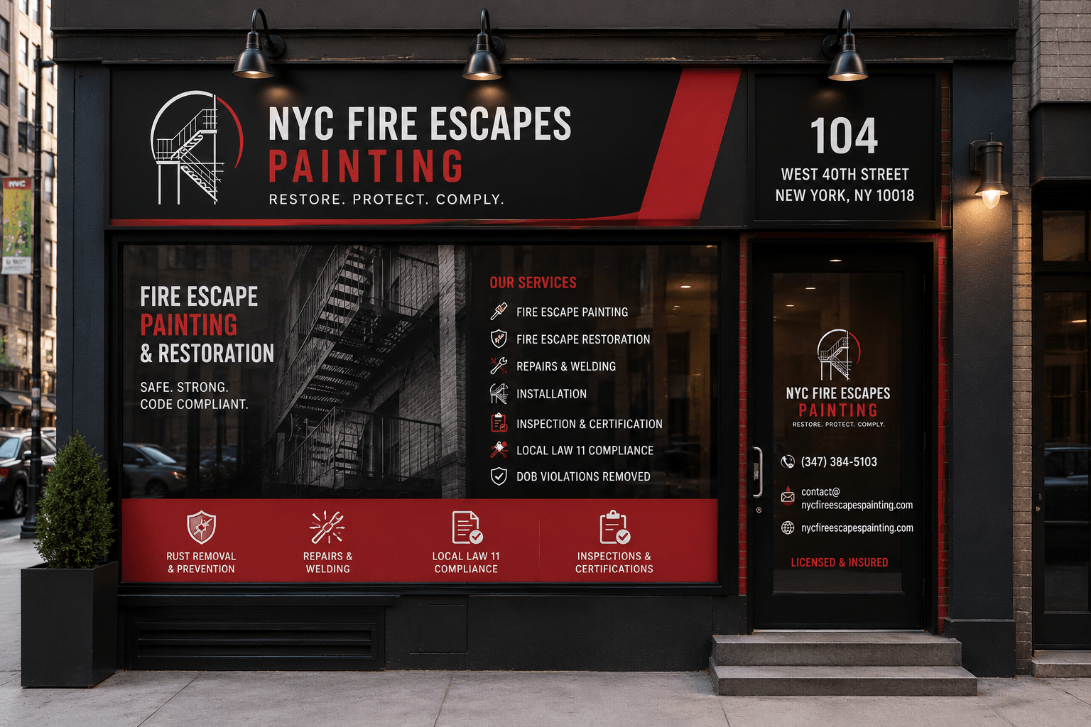 NYC Fire Escape Painting & Repair Contractors in Manhattan
